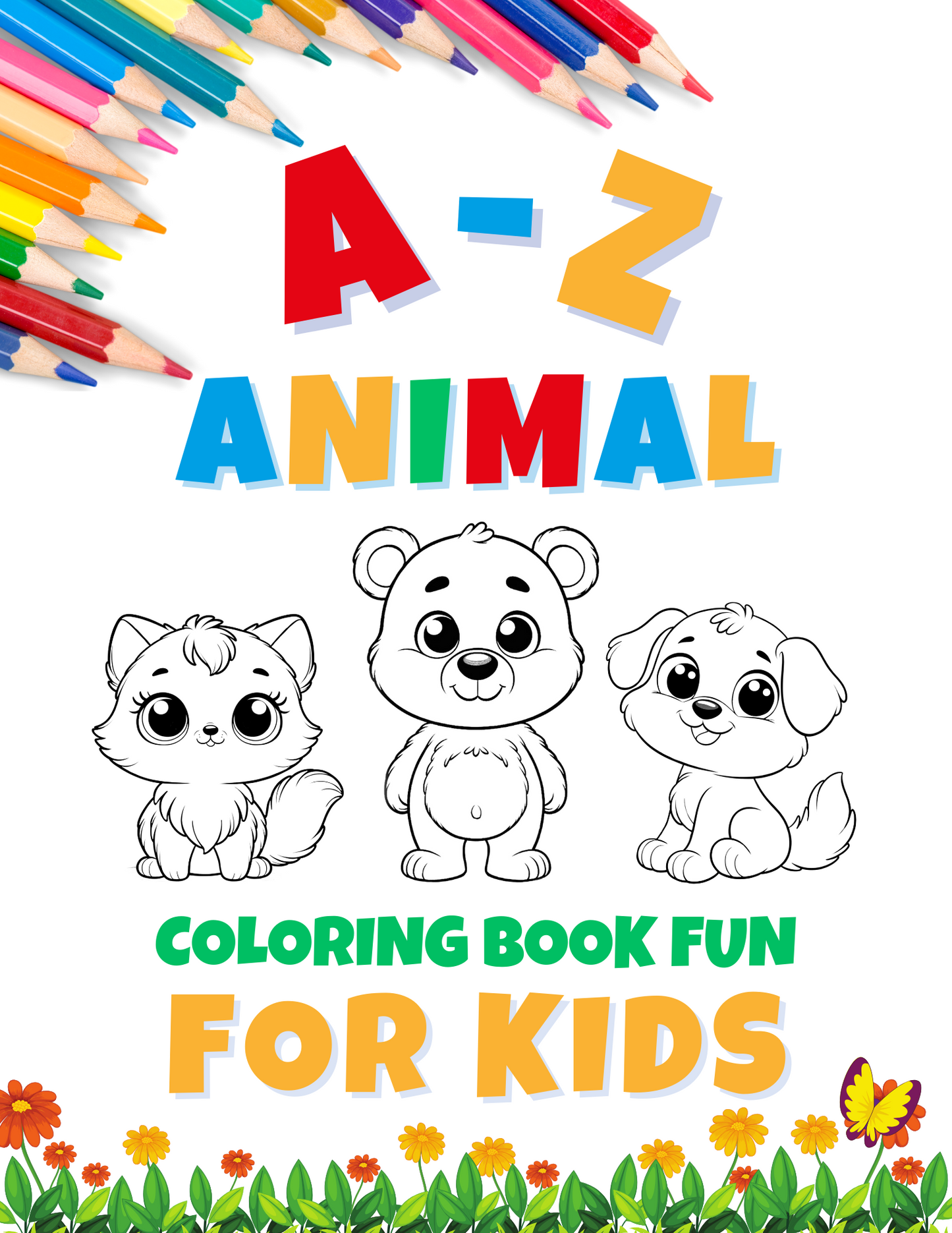 A-Z Animal Coloring Book Fun For Kids